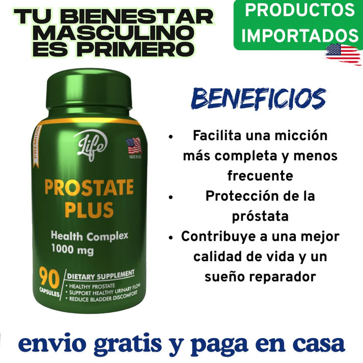 Prostate Plus - No dejes que los sintomas prostaticos limiten tu vida + e-Book GRATIS 🎁