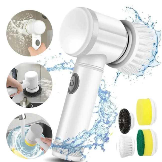 Cepillo Eléctrico CleanMaster 🧼 5 EN 1 + ENVÍO GRATIS 🎁