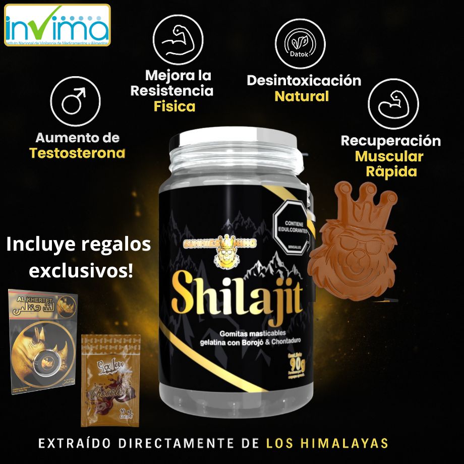 Shilajit Vi King gomitas x30 unds + 2 Obsequios GRATIS 🎁