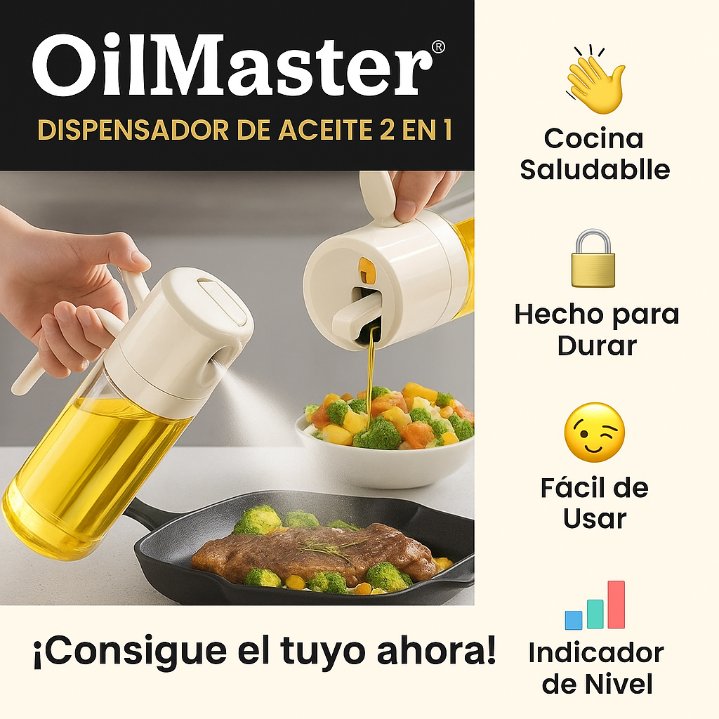 OilMaster Pro 🫒 – Control total del aceite con un solo movimiento