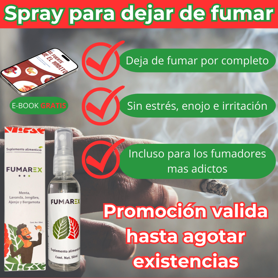 🫁Fumarex + E-book GRATIS "Más Fuerte que el habito" 🎁