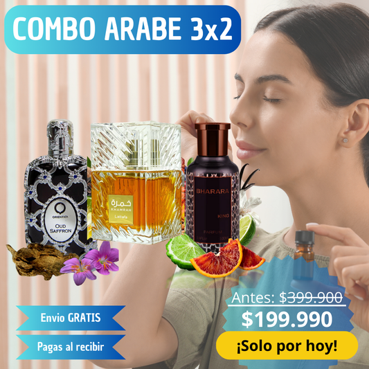 ¡SUPER OFERTA! Paga 2 Perfumes Árabes y lleva el 3 GRATIS 🎁 + E-book de Obsequio