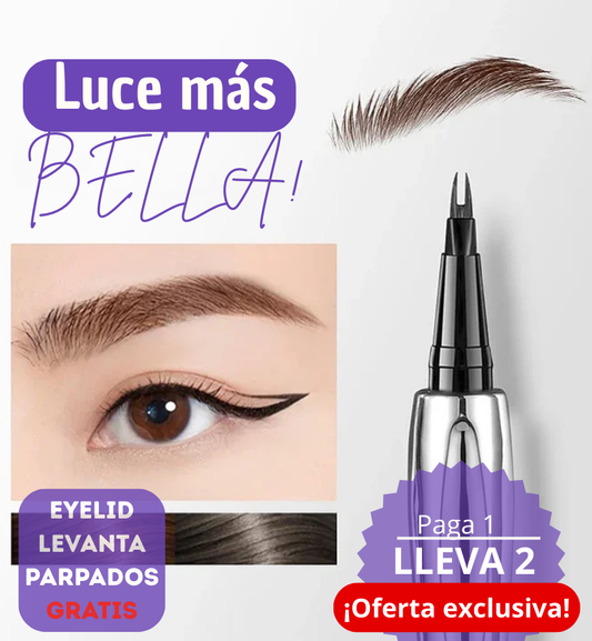 Lapiz para cejas LineGlow - Transforma tus cejas en segundos ✨ 2x1 por tiempo limitado! + Parches levantaparpados x120 unds GRATIS 🎁