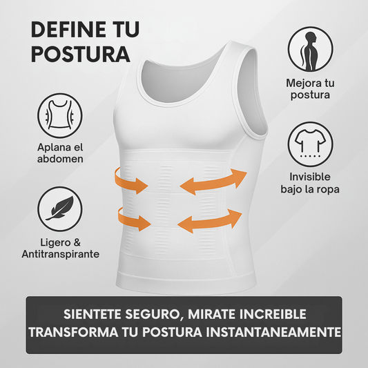 SpinaFlex Pro - Camisilla Masculina de Compresión UltraFit + E-Book GRATIS 🎁