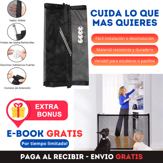 Barrera de seguridad multiusos GRANDE + Obsequio GRATIS 🎁