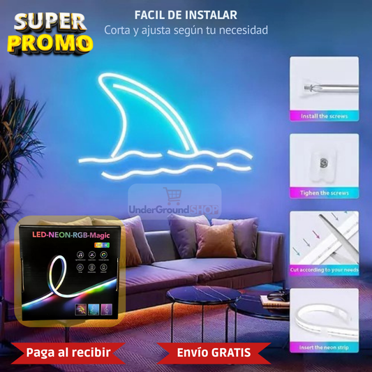 NeonFlow - Manguera de neón flexible 5M : La Revolución en Iluminación LED + e-Book GRATIS 🎁