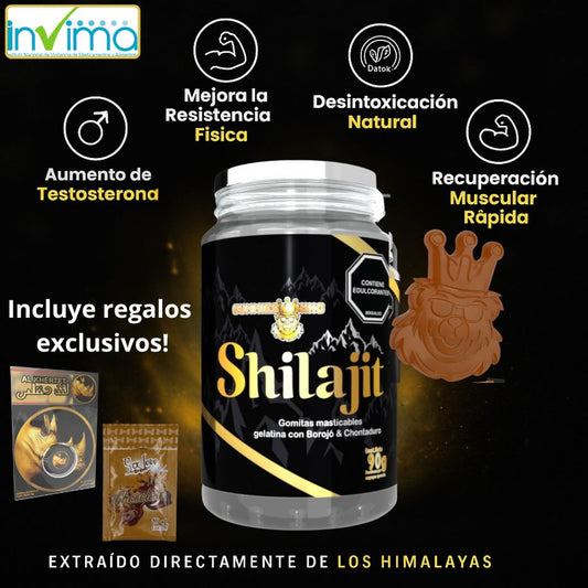Shilajit Vi King gomitas x30 unds + 2 Obsequios GRATIS 🎁