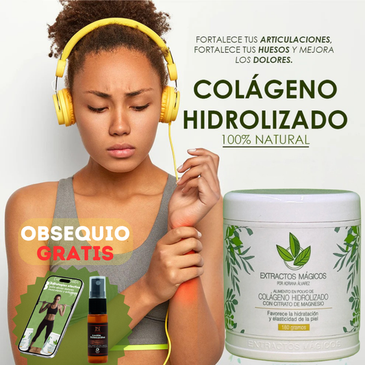 Colageno Hidrolizado con Citrato de Magnesio + E-book y Loción Termoactiva de REGALO 🎁
