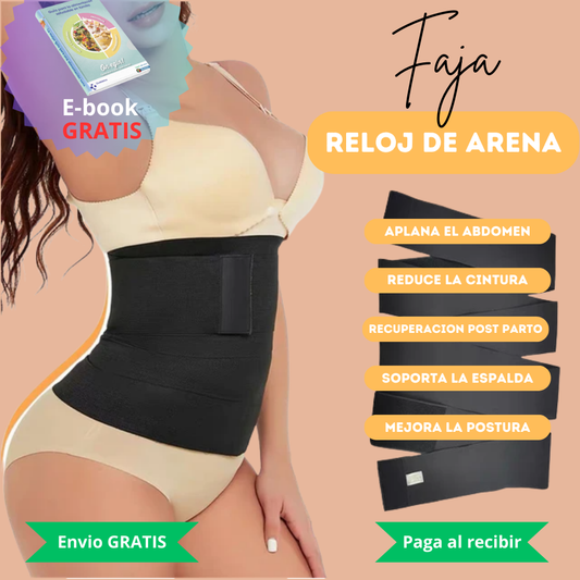 Faja Reloj de Arena ⌛ + E-book GRATIS 🎁