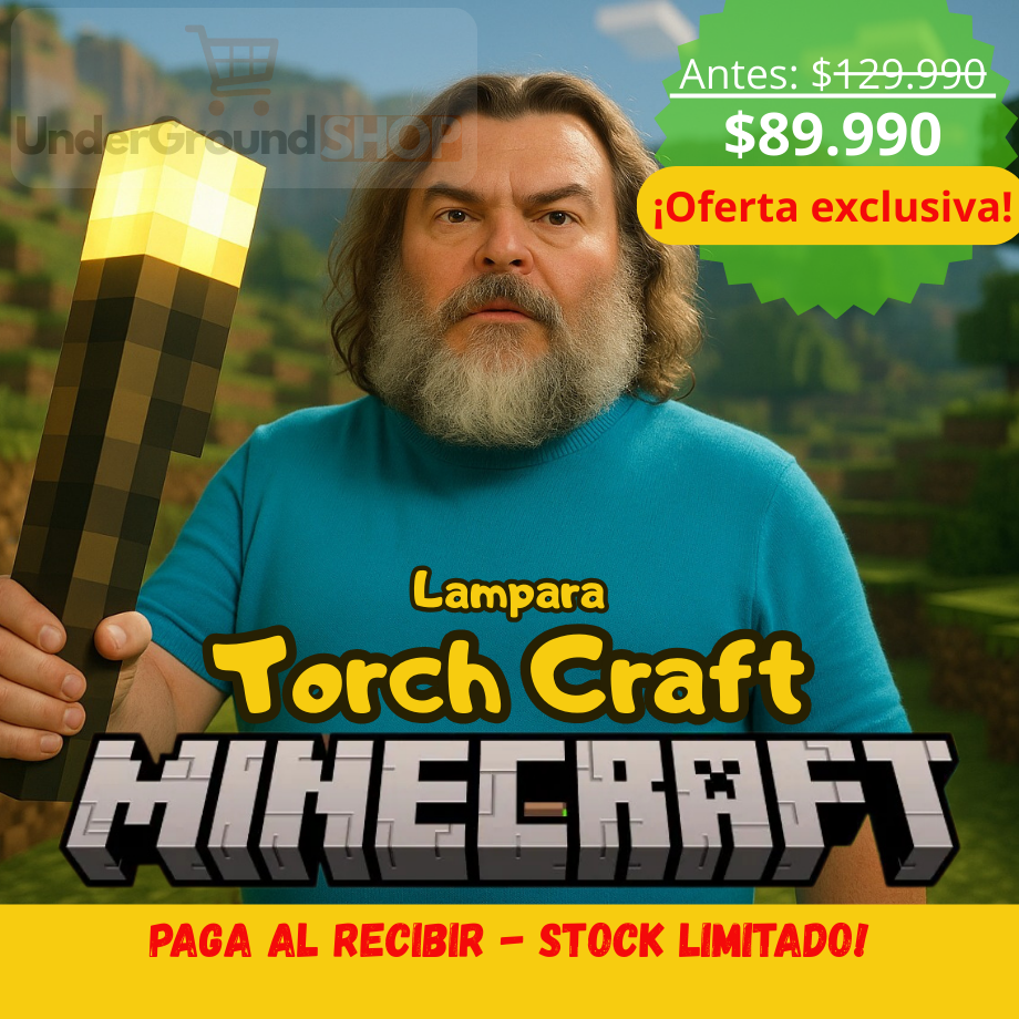 TorchCraft - Lampara de Minecraft OFERTA POR TIEMPO LIMITADO!