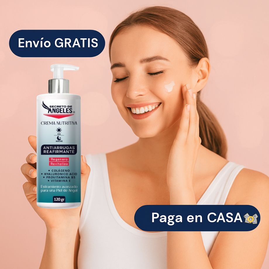 Crema Nutritiva Secreto de Angeles - Dile Adios a tus Arrugas, Ojeras y Manchas! 🪽