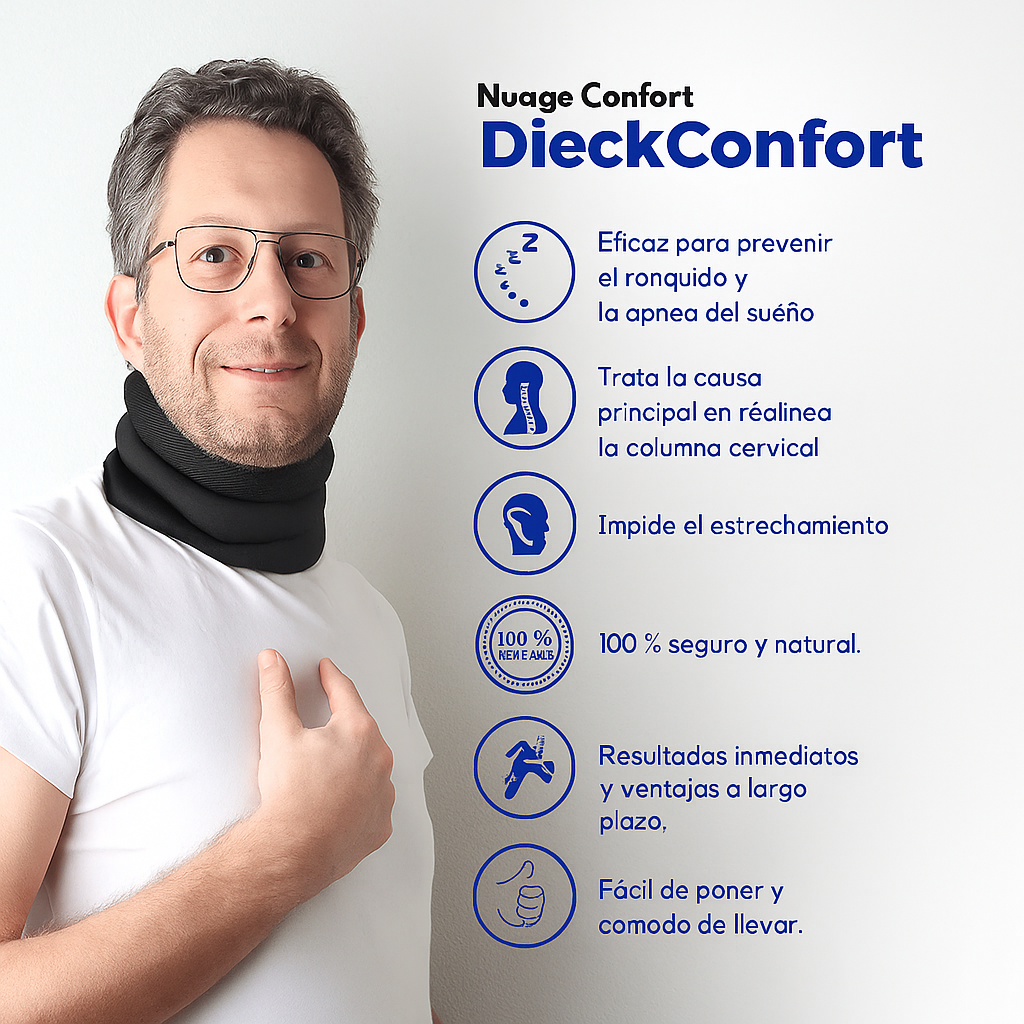 NeckRest Pro 🛌 – Soporte Cervical Antirronquidos Para Dormir Mejor