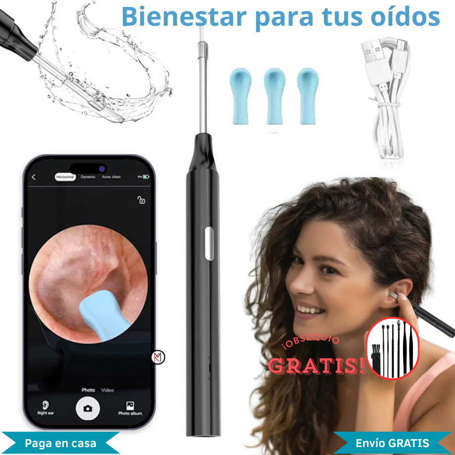 ClearEar™ -  Limpiador de oidos con camara integrada