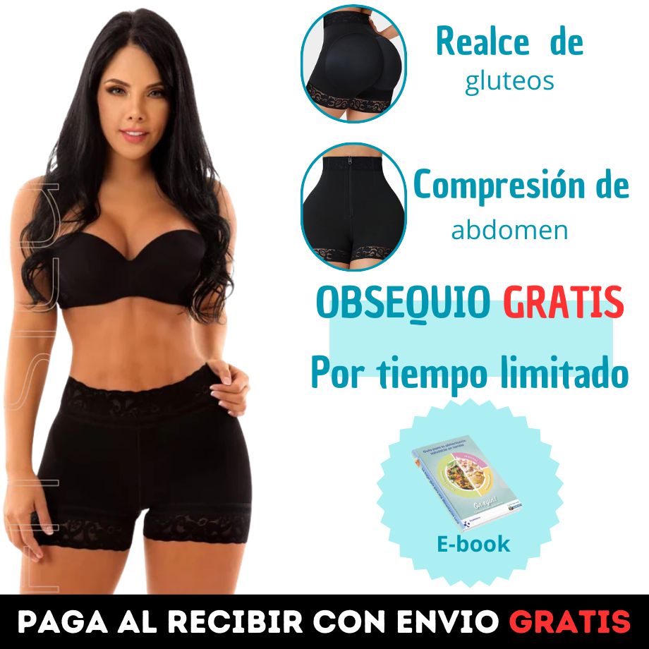 Faja Short Levanta Gluteos + E-book GRATIS 🎁
